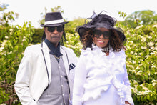 Load image into Gallery viewer, Women Oversized Black Beauty Sunglasses with purple lenses.